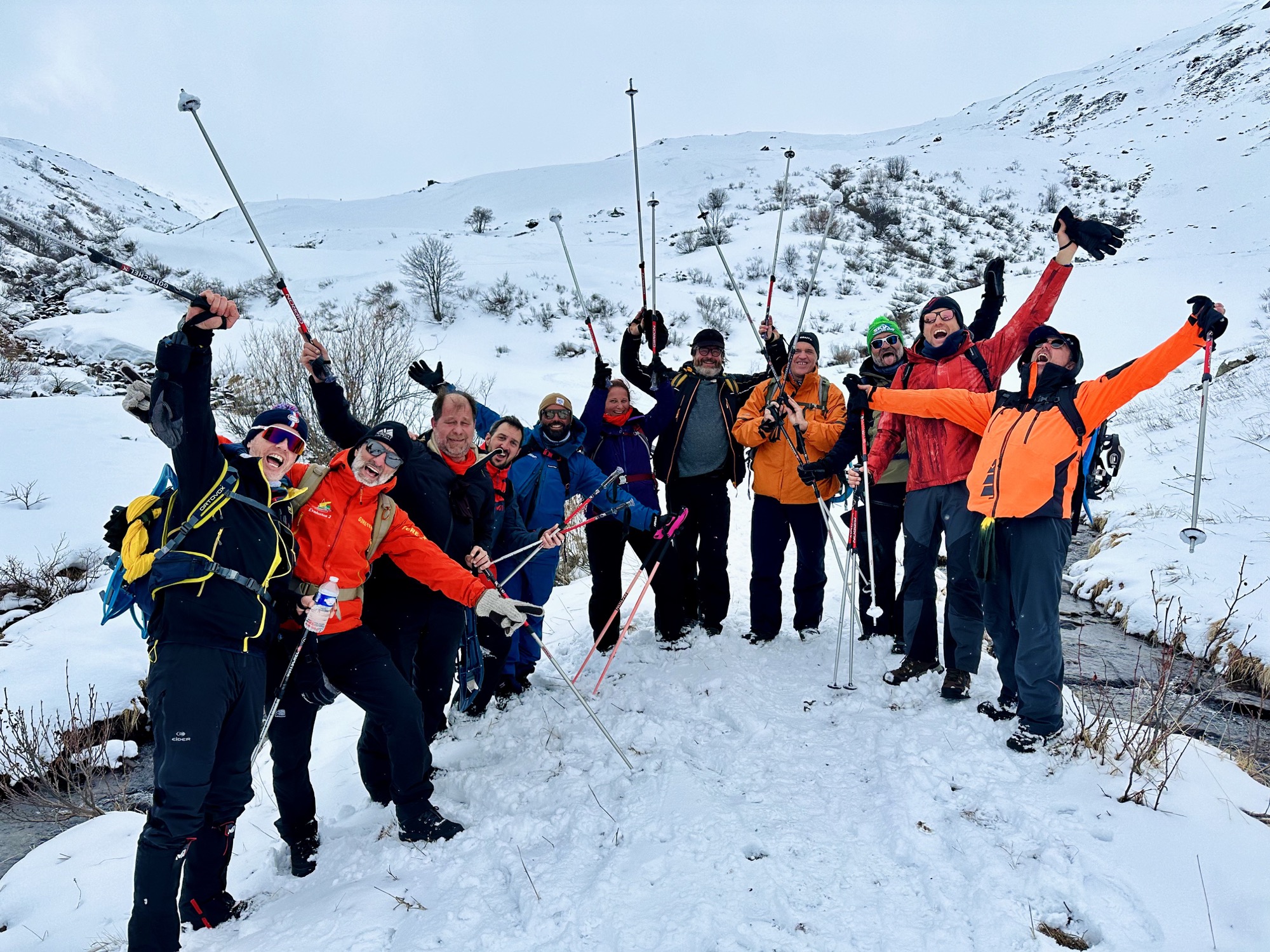 CODIR de Métalpe partageant une aventure collective dans la neige à Val Thorens